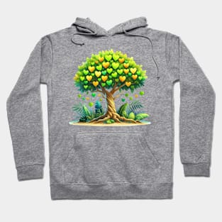 Tree Shaped Hearts Hoodie